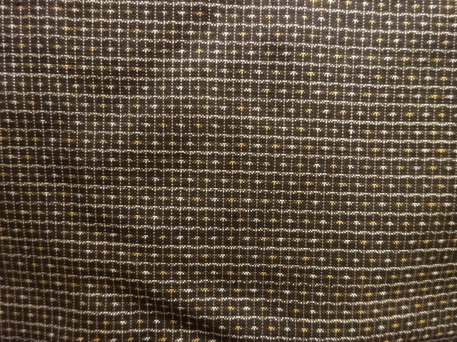 JAPANESE KIMONO / ANTIQUE KIMONO / SILK / DORO OSHIMA TSUMUGI / WOVEN ABSTRACT PATTERN